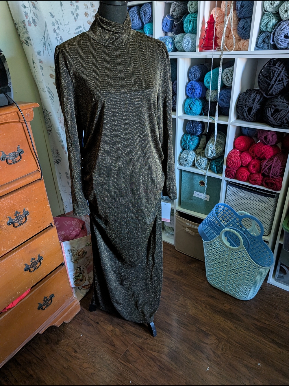 Motherhood Maternity Maxi Dress- Sz XL Brown Bronze- NWTS